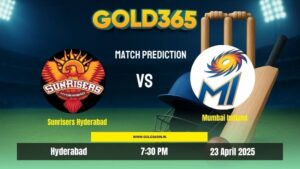 Read more about the article Gold365 Prediction: Who Will Win SRH vs MI – IPL 2025 Match 41?
