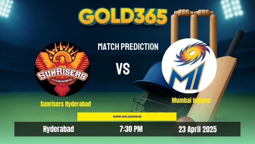 Read more about the article Gold365 Prediction: Who Will Win SRH vs MI – IPL 2025 Match 41?