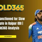 India slow overrate Raipur ODI